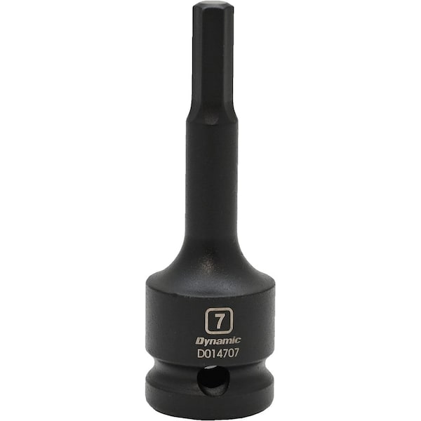 Tools 1/2" Drive Metric Hex Head, 7MM, Bit Impact Socket